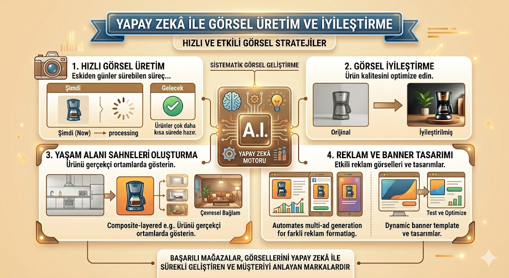 Pazaryerinde satışları artırmanın yolu yapay zeka ile görsel üretim ve iyileştirme
