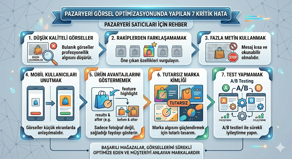 Pazaryerinde satışları artırmanın yolu pazaryei görsel optimizasyonunda yapılan 7 kritik hata