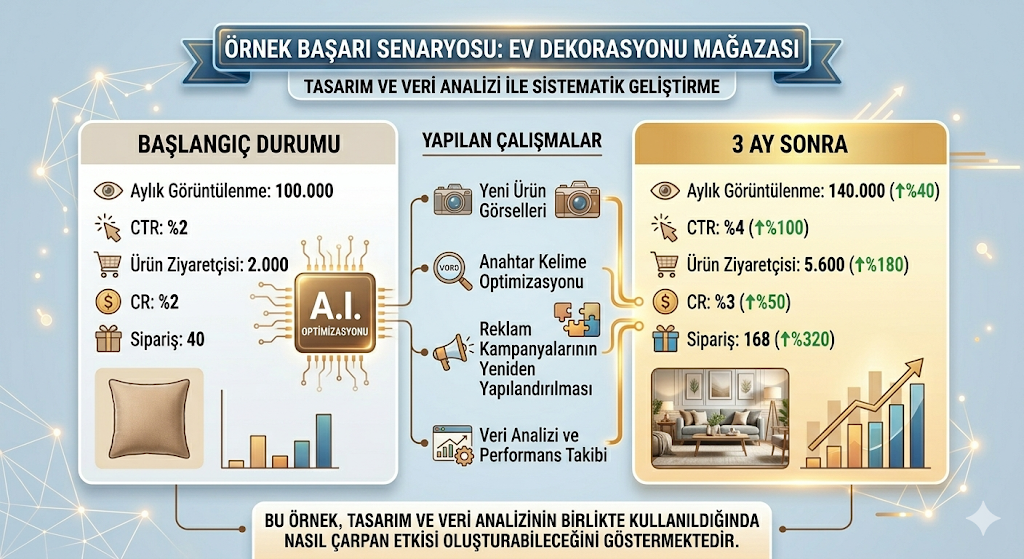 Pazaryerinde satışları artırmanın yolu örnek başarı senaryosu