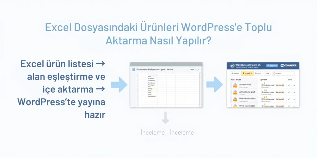 Excel Dosyasındaki Ürünleri WordPress'e Toplu Aktarma Nasıl Yapılır? excel dosyasındaki Ürünleri wordpress'e toplu aktarma nasıl yapılır