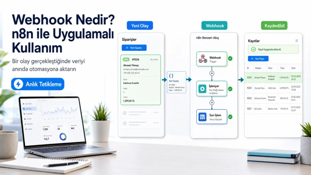 Webhook Nedir? n8n ile Uygulamalı Kullanım webhook nedir n8n ile uygulamalı kullanım