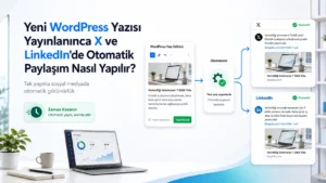 yeni wordpress yazısı yayınlanınca twitter ve linkedin'de otomatik paylaşım nasıl yapılır
