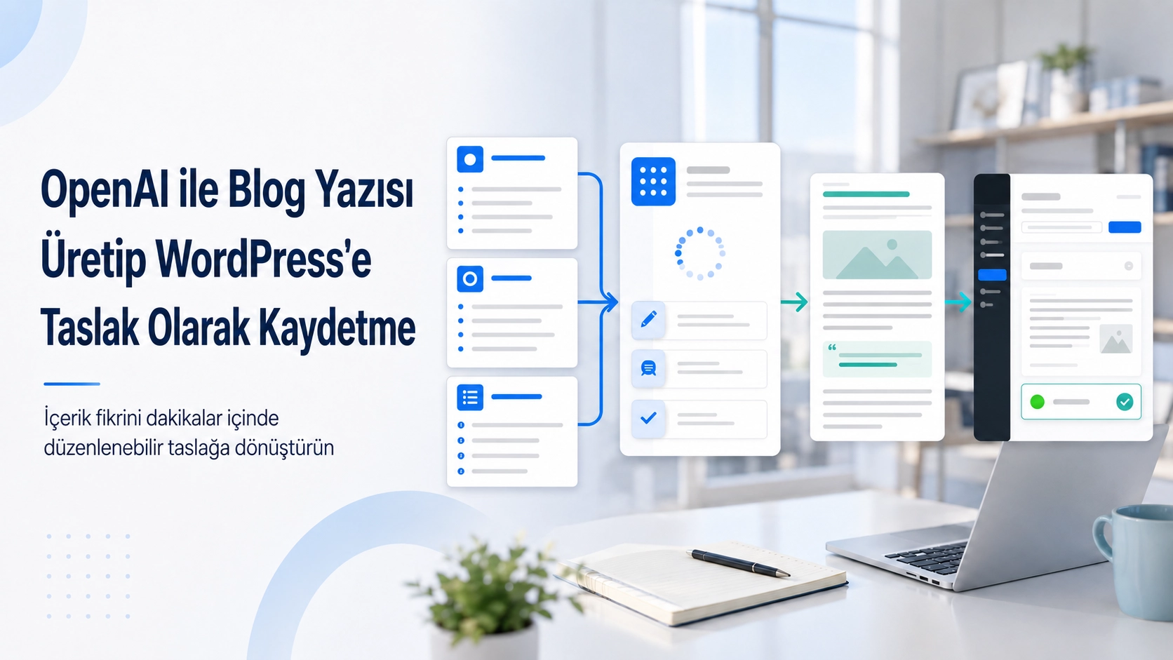 OpenAI ile Blog Yazısı Üretip WordPress'e Taslak Olarak Kaydetme openai ile blog yazısı Üretip wordpress'e taslak olarak kaydetme